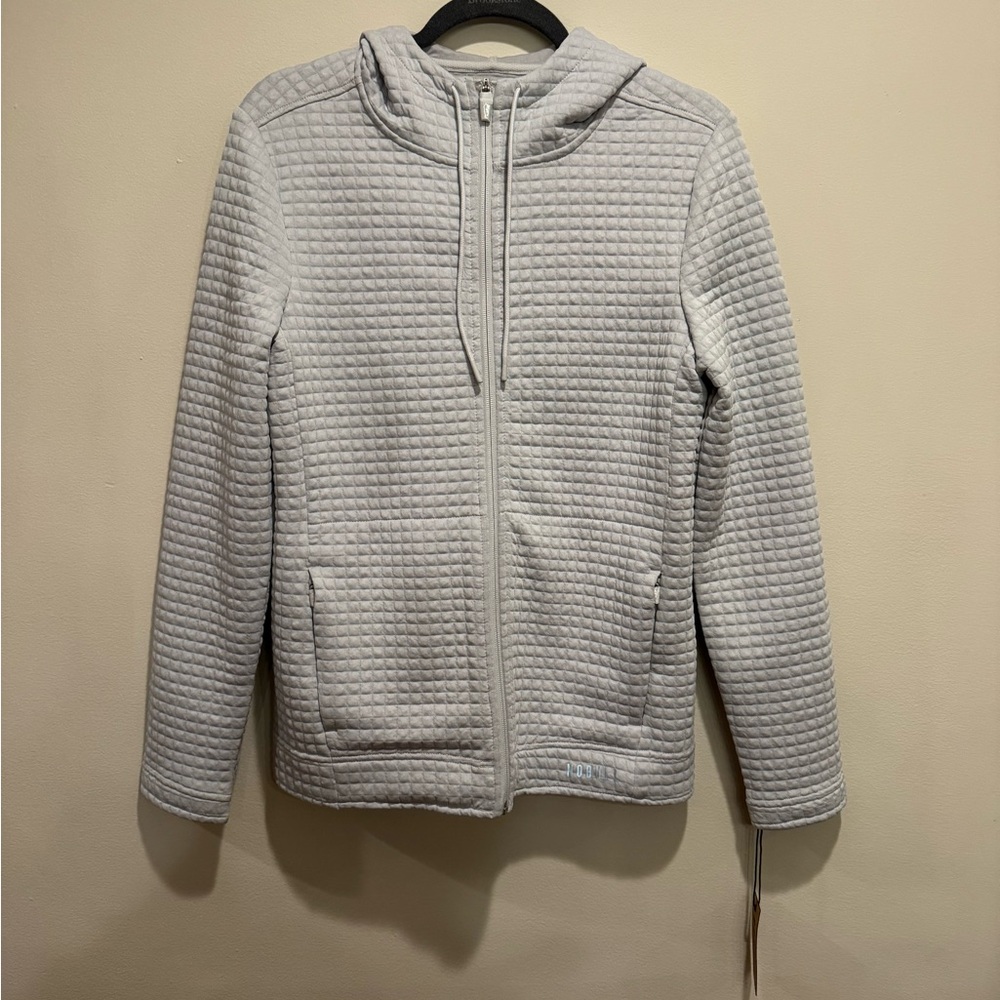 NOBULL Waffle Textured Zip-Up Hoodie